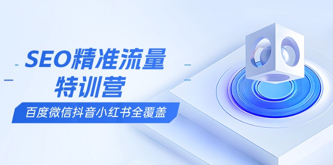 SEO精准流量特训营，百度微信抖音小红书全覆盖，带你搞懂搜索优化核心技巧-网创星球
