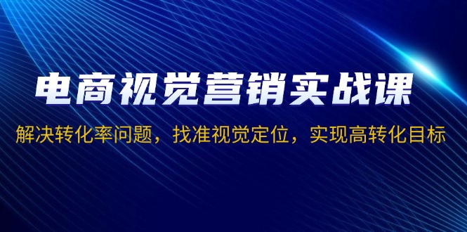 电商视觉营销实战课，解决转化率问题，找准视觉定位，实现高转化目标-网创星球