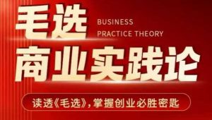 毛选商业实践论,读透《毛选》掌握创业必胜密匙-网创星球