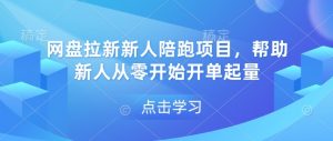 网盘拉新新人陪跑项目,帮助新人从零开始开单起量-网创星球