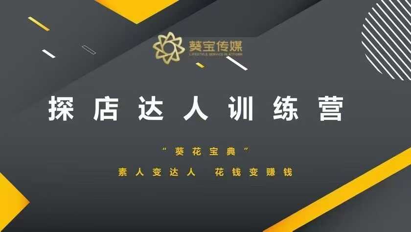 探店达人训练营，素人变达人，花钱变赚钱-网创星球