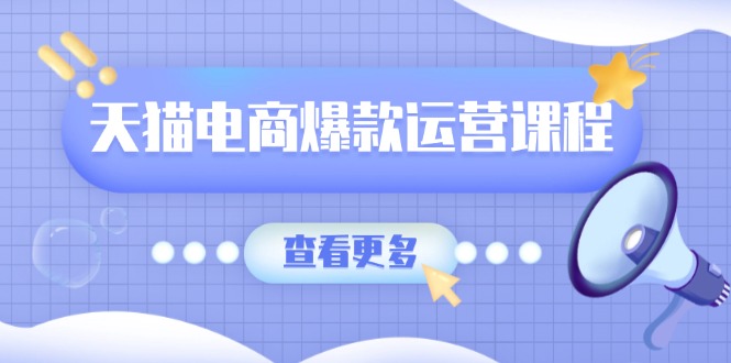 天猫电商爆款运营课程，爆款卖点提炼与流量实操，多套模型全面学习-网创星球