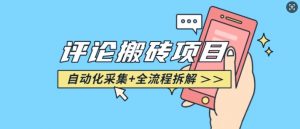 悟空采集评论搬砖_评论搬砖+自动采集【完整攻略】-网创星球