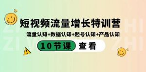短视频流量增长特训营：流量认知+数据认知+起号认知+产品认知（10节课）-网创星球