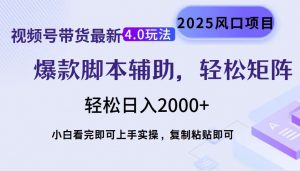视频号带货最新4.0玩法，作品制作简单，当天起号，复制粘贴，轻松矩阵...-网创星球
