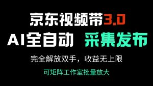 京东视频带货3.0，Ai全自动采集＋自动发布，完全解放双手，收入无上限...-网创星球