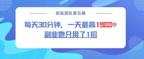 副业她只用了1招，每天30分钟，无脑二创，一天最高1.5k-网创星球