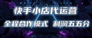 快手小店代运营 限时托管计划 合作模式 利润五五分成【揭秘】-网创星球
