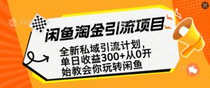 闲鱼淘金私域引流计划,从0开始玩转闲鱼,副业也可以挣到全职的工资-网创星球