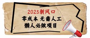 2025新风口，懒人必做项目，零成本无需人工，轻松上手无门槛-网创星球
