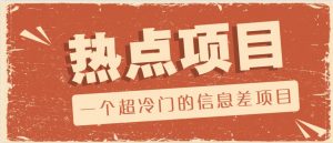 一个超冷门的信息差项目，出售各种协议模板，一个月收益竟高达20000+-网创星球