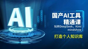 国产AI工具精通课，玩转DeepSeek，Kimi，mindshow，打造个人知识库-网创星球