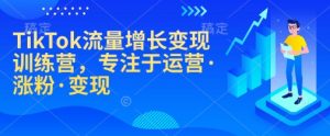 TikTok流量增长变现训练营,专注于运营·涨粉·变现-网创星球