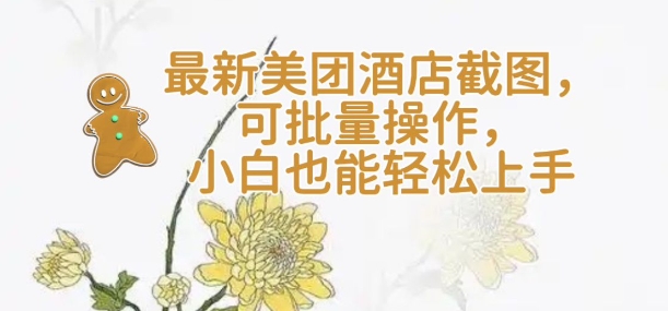 【轻云】最新美团酒店截图，可批量操作，小白也能轻松上手-网创星球