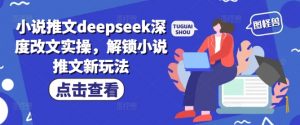 小说推文deepseek深度改文实操，解锁小说推文新玩法-网创星球