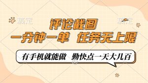 评论截图，一分钟一单，有手机就能做，任务无上限，轻松一天大几百-网创星球