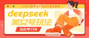 借助deepseek创作出各种风格的美女视频，7天快速涨粉，多种变现月入万元-网创星球