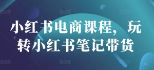 小红书电商课程，玩转小红书笔记带货-网创星球