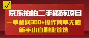 京东拍拍二手搬砖项目，一单纯利润3张，操作简单，小白兼职副业首选-网创星球