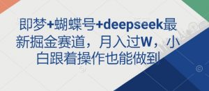 即梦+蝴蝶号+deepseek最新掘金赛道，月入过W，小白跟着操作也能做到-网创星球
