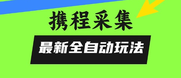携程信息采集全自动玩法，0风控，无脑开干【揭秘】-网创星球