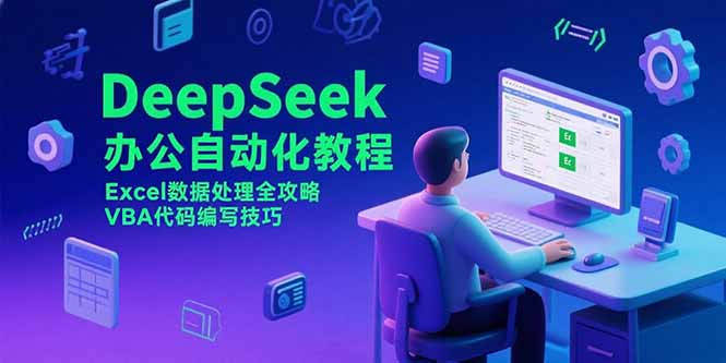 DeepSeek办公自动化教程，Excel数据处理全攻略，VBA代码编写技巧-网创星球