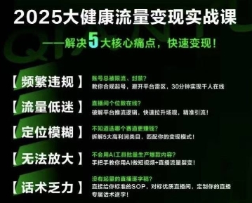 大健康流量全域新增长8.0，三月底线下课视频，大健康万亿蓝海，从类目突围到模式迭代-网创星球