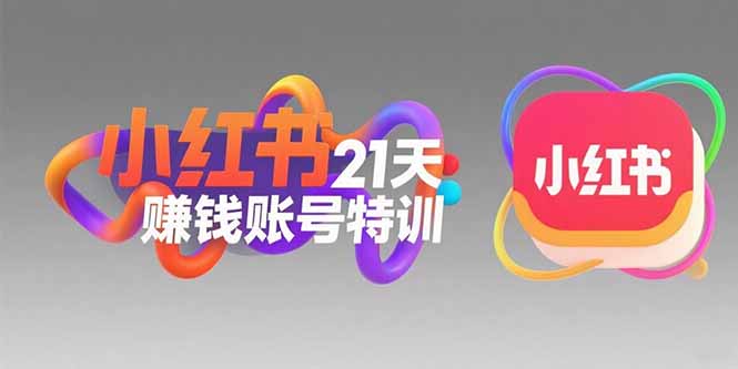 小红书21天赚钱账号特训：黄金定位技巧，高转粉文案创作，科学引流策略-网创星球