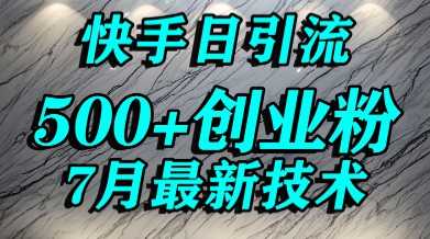 创业粉怎么打？快手精准引流创业粉，宝妈群体日进500+精准流量-网创星球