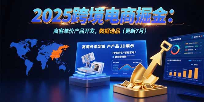 2025跨境电商掘金：蓝海市场定位，高客单价产品开发，数据选品(更新7月-网创星球