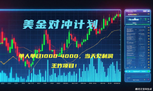 2025年最暴力项目“美金先登计划”最新最强对冲战法，每日实际收益1K-4K-网创星球
