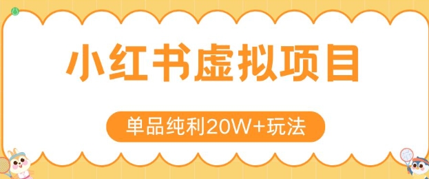 小红书卖虚拟产品，单品纯利20W+玩法分享，4节系列课程-网创星球