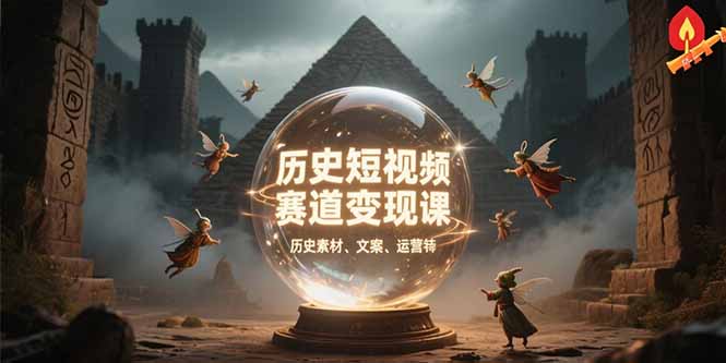 历史短视频赛道变现课，百集素材库应用，文案剪辑技巧，账号运营全案-网创星球