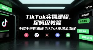 TikTok实操课程，保姆级教程，手把手带你跑通TikTok变现全流程-网创星球