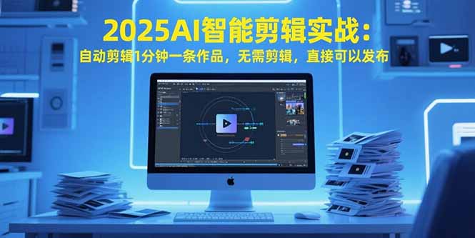 2025AI智能剪辑实战：自动剪辑1分钟一条作品，无需剪辑，直接可以发布-网创星球
