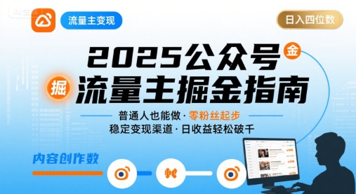 公众号流量主变现项目2025，普通人也能通过这个项目日入四位数-网创星球