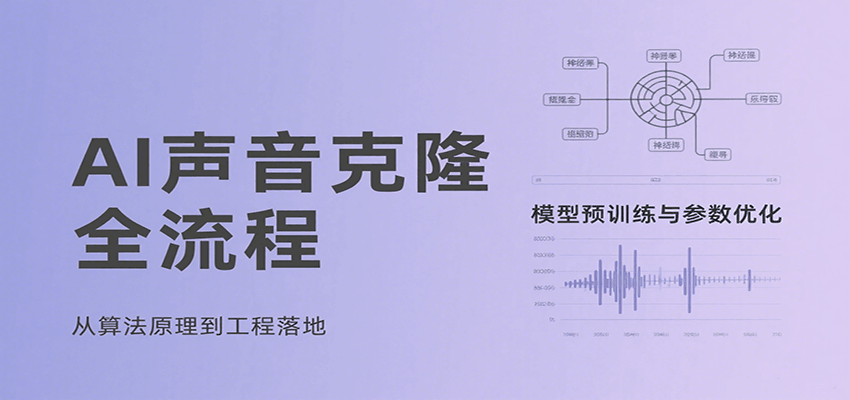 AI声音克隆全流程，基础概念到实战应用，3秒极速声音复刻、模型预训练、云端部署等-网创星球