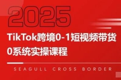 TikTok跨境0-1短视频带货，系统拆解TikTok跨境带货全链路，实现跨境可持续盈利-网创星球