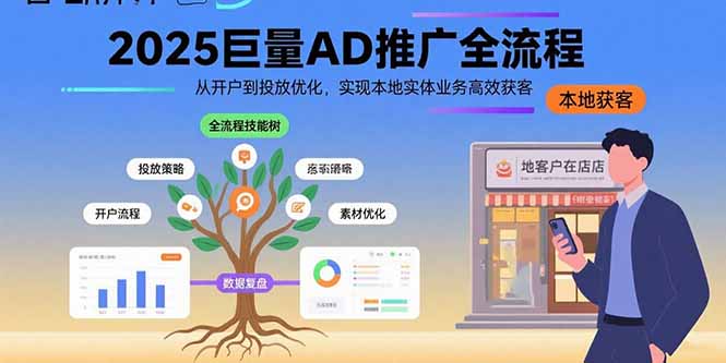 2025巨量AD推广全流程，从开户到投放优化，实现本地实体业务高效获客-网创星球