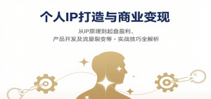 个人IP打造与商业变现,从IP原理到起盘盈利、产品开发及流量裂变等实战技巧全解析-网创星球