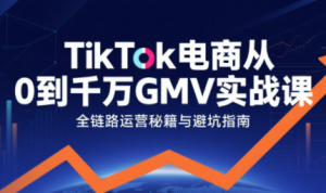三千老师·TikTok电商从0到千万GMV实战课-网创星球