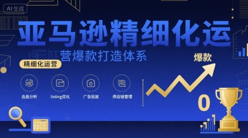 亚马逊精细化运营爆款打造体系，视频课+全套资料文档-网创星球