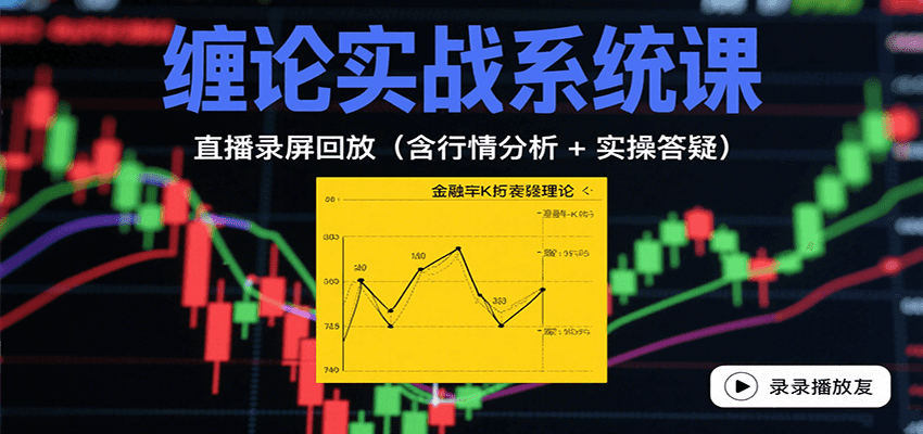 缠论实战系统课：直播录屏回放(含行情分析 + 实操答疑(更新8月)-网创星球