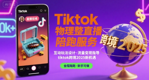 Tiktok物理整蛊直播陪跑服务-tiktok跨境2025-网创星球