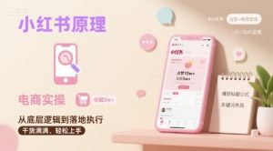 小红书原理以及详细实操流程，小红书电商教程-网创星球