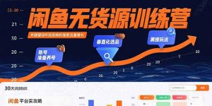 闲鱼无货源训练营：账号准备养号/垂直化选品/黑搜玩法，0基础30天盈利指南-网创星球