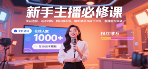 新手主播必修课：平台选择、话术训练、粉丝维系等，解析禁忌与成长法则，突破直播能力-网创星球