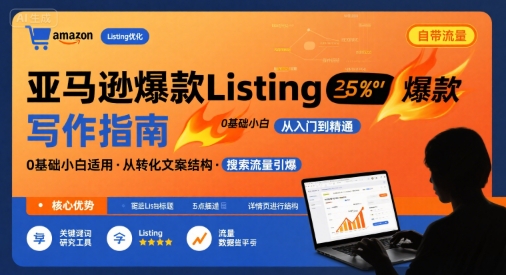 亚马逊爆款Listing写作方法，亚马逊0基础小白也能写爆款自带流量的Listing-网创星球