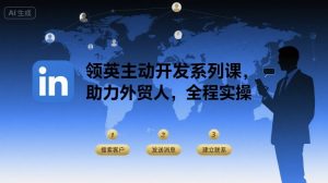 领英主动开发系列课，助力外贸人，全程实操-网创星球