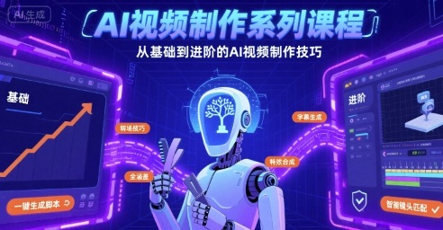 AI视频制作系列课程，从基础到进阶的AI视频制作技巧全涵盖-网创星球